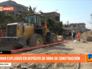 Trujillo: detonan explosivo en depósito de obra de construcción