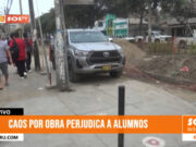 Trujillo: Obra de alcantarillado pone en riesgo a escolares