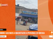 Cajamarca: Hombre casi mata a machetazos a personas en gresca
