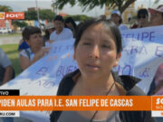 Trujillo: docentes y padres de familia exigen aulas para I.E. San Felipe de Cascas