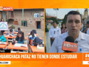 Pataz: escolares estudian en la calle debido a colapso de colegio