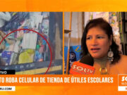 Trujillo: Sujeto roba celular a comerciante en tienda de útiles