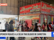 Lambayeque: suspenden pasajes a la selva tras bloqueo de carretera
