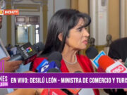 «Promover una vacancia sería sumamente nocivo, paralizaría el país»: Desilú León, ministra de Comercio Exterior y Turismo
