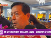 «Nadie puede agarrar a un interno (Castillo), abrirle la boca y ponerle la comida»: Eduardo Arana, ministro de Justicia