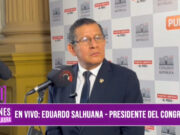 «Quienes generan alarma, arrojan una dinamita (extorsionadores) deben ser declarados como terroristas»: Eduardo Salhuana, presidente del Congreso