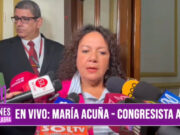 «Los congresistas no deben ser denunciados por sus votos»: María Acuña Peralta, parlamentaria de Alianza Para el Progreso