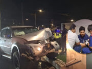 Chimbote: Chófer quedó ileso tras chocar contra muro de concreto