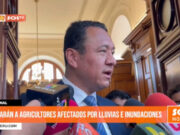 Nacional: apoyarán a agricultores afectados por lluvias e inundaciones