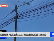 Chiclayo: explosión en poste daña electrodomésticos de familias