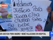 Chiclayo: exigen justicia para madre y bebé fallecidos en hospital