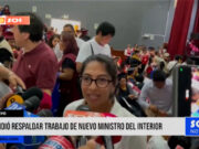 Chiclayo: ministra pidió respaldar trabajo de nuevo ministro del Interior