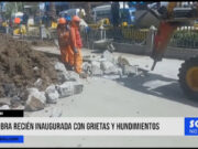 Áncash: inaugurada obra en avenida presenta grietas y hundimientos