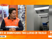 Reporte de damnificados tras lluvias en Trujillo