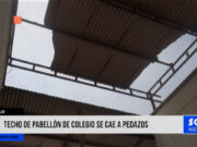 Moche: techo de pabellón de colegio se cae a pedazos