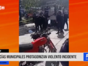 Huaraz: policías municipales protagonizan violento incidente
