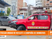 Cajamarca: entregan unidad de rescate a compañía de bomberos