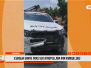 Tumbes: escolar grave tras ser atropellada por patrullero