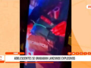 Chao: adolescentes se grababan lanzando explosivos