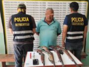 La Libertad: PNP detienen sujeto con cuatro escopetas en Virú
