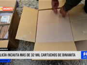Cajamarca: policía incauta más de 32 mil cartuchos de dinamita