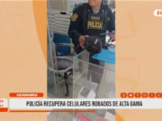 Cajamarca: policía recupera celulares robados de alta gama