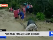 Chiclayo: pobladores piden ayuda tras afectación de huaico