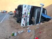 Arequipa: choque entre bus interprovincial y tráiler deja dos fallecidos y más de 30 heridos