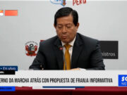 Nacional: Gobierno da marcha atrás con propuesta de franja informativa
