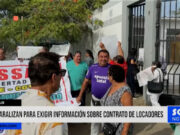 Trujillo: paralizan para exigir información sobre contrato de locadores