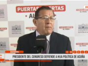 Presidente del Congreso defiende a hija política de Acuña