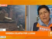 Áncash: vivienda colapsa por lluvias en Huaraz y deja a familia damnificada