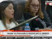Nacional: «ahijada» de César Acuña se presentó ante el Congreso