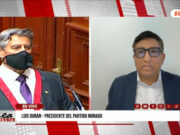 Presidente del partido Morado, Luis Durán: Pretendida inhabilitación contra expresidente Sagasti es “inmoral” y demuestra que el “Congreso se usa como arma política de venganza”