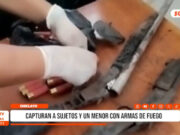Chiclayo: capturan a sujetos y un menor con armas de fuego