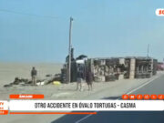 Casma: accidente en el óvalo Tortugas deja una herida