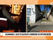Cajamarca: sujeto atacó a rondero en intervención