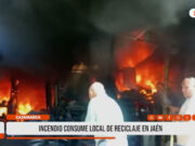 Cajamarca: incendio consume local de reciclaje en Jaén