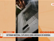 Cajamarca: detonan material explosivo como amenaza en vivienda