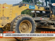 La Libertad: lamenta condicionamiento para mejorar calles en El Porvenir