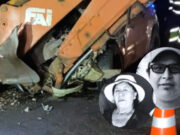 Tragedia en la Panamericana: Tres miembros de una familia mueren al chocar con retroexcavadora