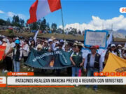 Pataz: realizan marcha previa reunión con ministros
