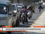 Trujillo: motociclistas sigue rechazando uso de chalecos con placa