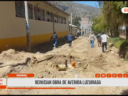 Huaraz: reinician obra de avenida Luzuriaga