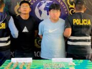 PNP detiene a dos sujetos con más de 100 envoltorios de PBC