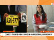Conozca trámite para cambio de placas establecidos por MTC