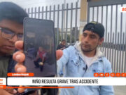 Chiclayo: niño accidentado de 7 años lucha por su vida