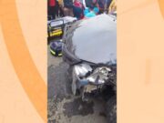 La Esperanza: Mototaxista sufre grave accidente en plaza central