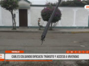 Trujillo: cables colgando dificultan tránsito y acceso a viviendas
