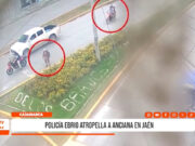 Cajamarca: policía ebrio atropella a anciana en pleno cruce